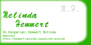melinda hemmert business card